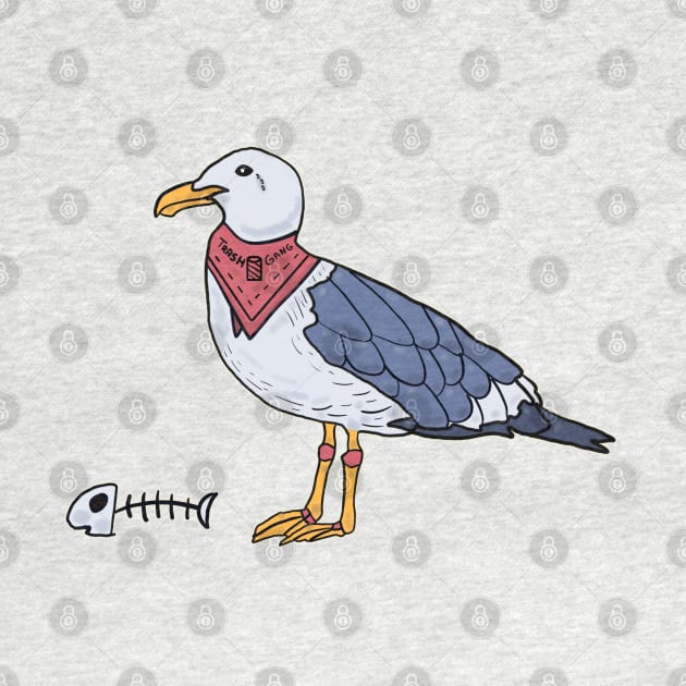 Seagull: Trash Gangster by nonbeenarydesigns